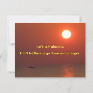 Entschuldigung Karte