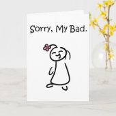 Entschuldigung Karte (Gelbe Blume)