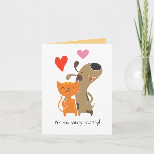 Entschuldigung Karte, benutzerdefinierter Text Feiertagskarte (Vorderseite)