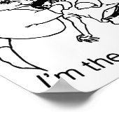 Entschuldigung Kind Ich bin das Ether-Bunny Lustig Poster (Ecke)