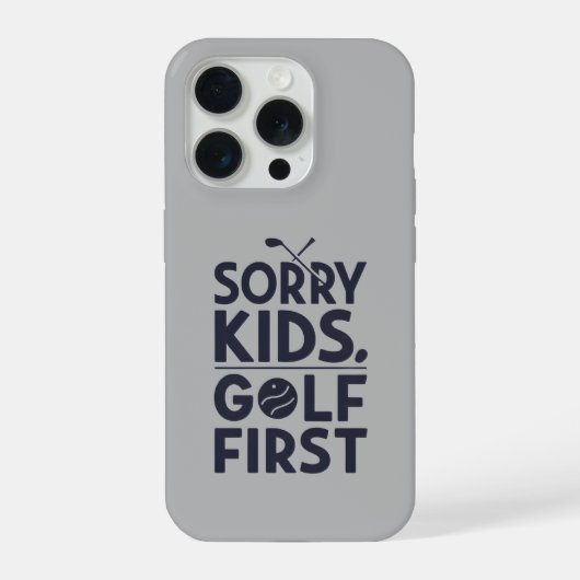 Entschuldigung Kinder Golf Zuerst Fette Golf Humor iPhone Hülle (Rückseite)