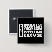 Entschuldigung - Knopf Button (Vorne & Hinten)