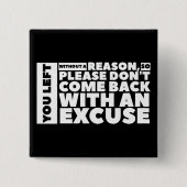 Entschuldigung - Knopf Button (Vorderseite)