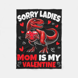 Entschuldigung Ladys Mama ist mein Valentins-Dinos Fleecedecke