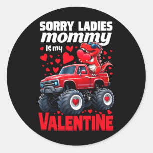Entschuldigung Ladys Mami ist mein Valentinstag-Di Runder Aufkleber