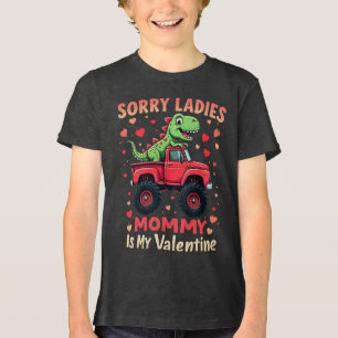 Entschuldigung Ladys Mami ist mein Valentinstag Di Tri-Blend Shirt