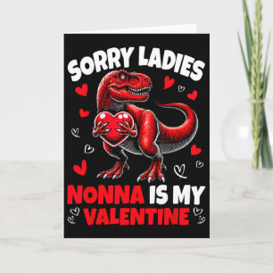 Entschuldigung Ladys Nonna ist mein Valentins-Dino Karte