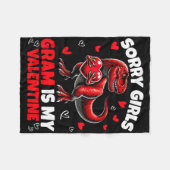 Entschuldigung Mädchen Gram ist mein Valentins-Din Fleecedecke (Vorderseite (Horizontal))