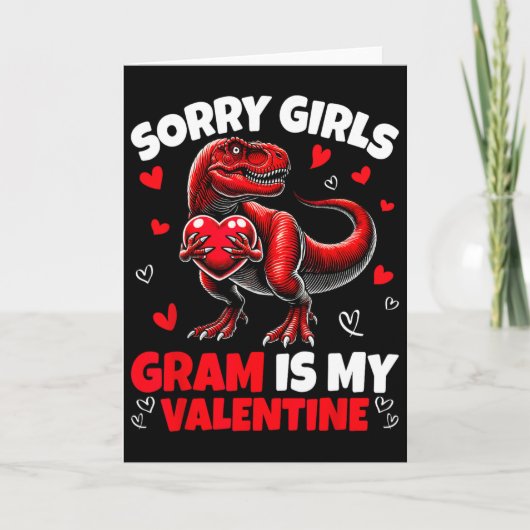 Entschuldigung Mädchen Gram ist mein Valentins-Din Karte (Vorderseite)