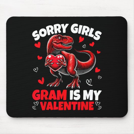 Entschuldigung Mädchen Gram ist mein Valentins-Din Mousepad (Vorne)