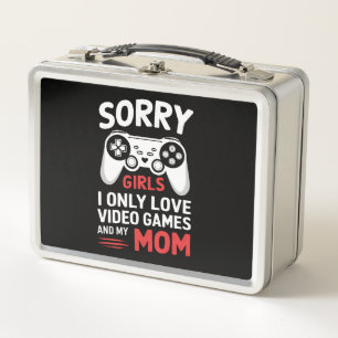 Entschuldigung Mädchen ich liebe nur Videospiele u Metall Brotdose