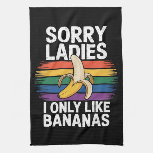 Entschuldigung Mädchen ich mag Bananen lustig Geschirrtuch