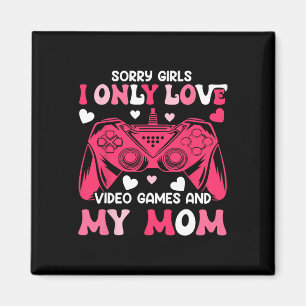 Entschuldigung Mädchen lieben nur Videospiel Gamep Magnet