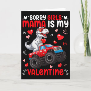Entschuldigung Mädchen Mama ist mein Valentins-Din Karte