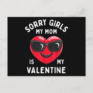 Entschuldigung Mädchen meine Mutter ist mein Valen Feiertagspostkarte