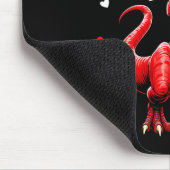 Entschuldigung Mädchen Oma ist mein Valentins-Dino Mousepad (Ecke)