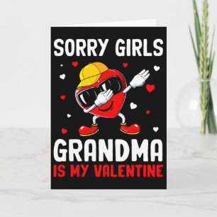 Entschuldigung Mädchen Oma ist mein Valentinsherz Karte