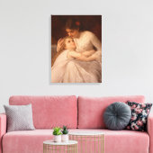 Entschuldigung, Mama (Liebe Tochter und Mutter) Leinwanddruck (Insitu (Wohnzimmer))