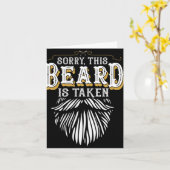 Entschuldigung Männer Dieser Bart Ist Besetzt Retr Karte (Gelbe Blume)