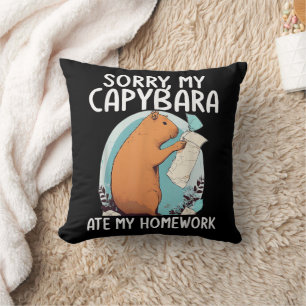 Entschuldigung, mein Capybara hat meine Hausaufgab Kissen