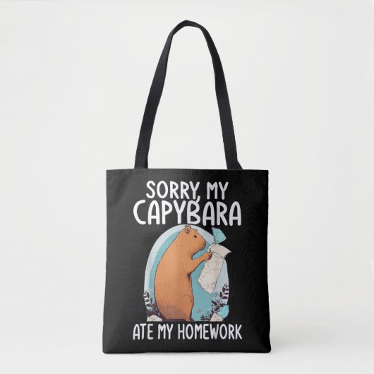 Entschuldigung, mein Capybara hat meine Hausaufgab Tasche (Vorderseite)