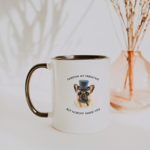 Entschuldigung mein Französchen Süße Wasserfarbe F Tasse