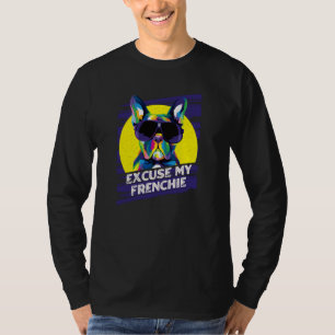 Entschuldigung mein Frenchie-Hundethema Französisc T-Shirt