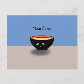 Entschuldigung "Miso Sorry" Entschuldigungskarte ( Postkarte