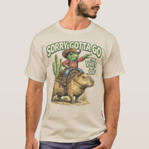 Entschuldigung, muss gehen, Vintage-Frosch Capybar T-Shirt