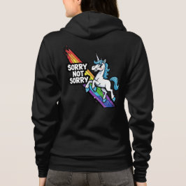 Entschuldigung nicht Entschuldigung Einhorn Erwach Hoodie