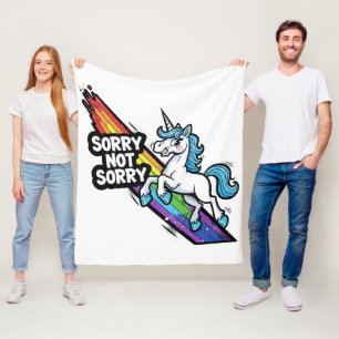 Entschuldigung Nicht Entschuldigung Einhorn Fleece