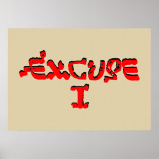 Entschuldigung Poster