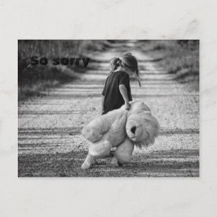 Entschuldigung Postkarte