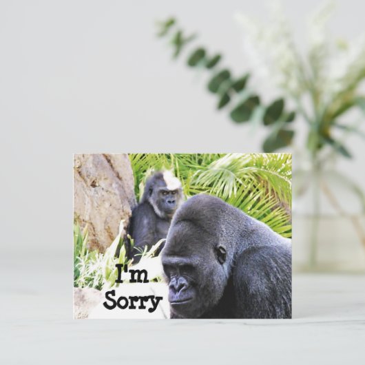 Entschuldigung!_ Postkarte (Stehend Vorderseite)