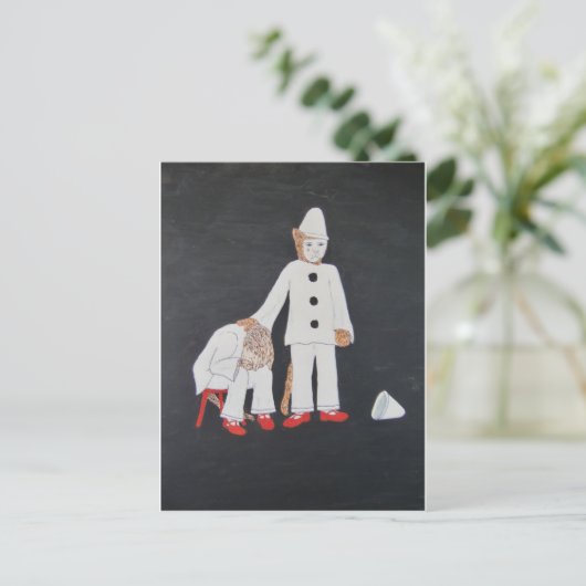 ‘Entschuldigung’ Postkarte (Stehend Vorderseite)