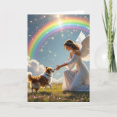 Entschuldigung | Rainbow Bridge Pet Loss Sympathie Karte (Vorderseite)