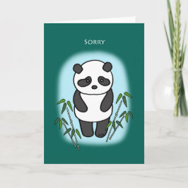 Entschuldigung Sad Panda Niedlich Funny Sorry mein Karte