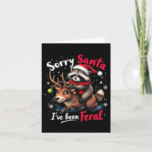Entschuldigung Santa, ich bin ein wilder Waschbär  Karte