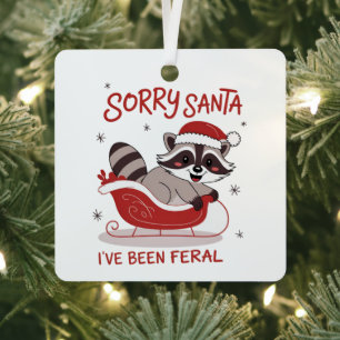 Entschuldigung Santa, ich bin wild Funny Weihnacht Ornament Aus Metall
