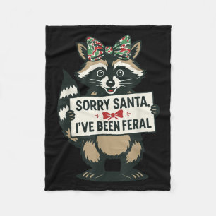 Entschuldigung Santa, ich bin wild gewesen Lustige Fleecedecke