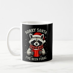 Entschuldigung Santa, ich bin wild gewesen Lustige Kaffeetasse