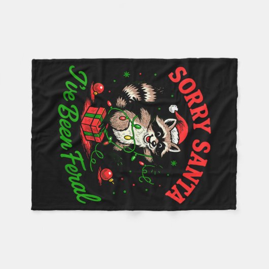 Entschuldigung Santa, ich war wild Weihnachten Fei Fleecedecke (Vorderseite (Horizontal))