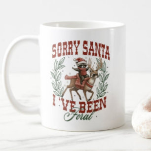Entschuldigung Santa, ich war wild-Weihnachtsbeche Kaffeetasse