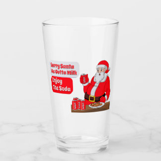 Entschuldigung Santa wir haben keine Milch mehr ge Glas