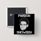 Entschuldigung Snowden Knopf Button (Vorne & Hinten)