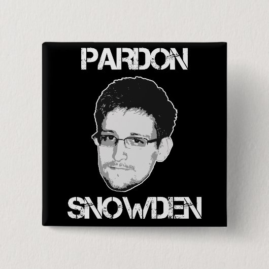 Entschuldigung Snowden Knopf Button (Vorderseite)