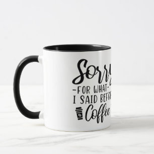 Entschuldigung Tasse