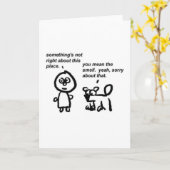 Entschuldigung über den Geruch Karte (Gelbe Blume)