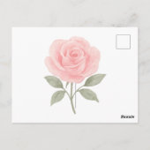 Entschuldigung/Vergebung Blumen Postkarte (Rückseite)