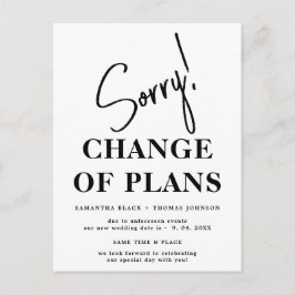 Entschuldigung verzögert Hochzeitdatum Ankündigung